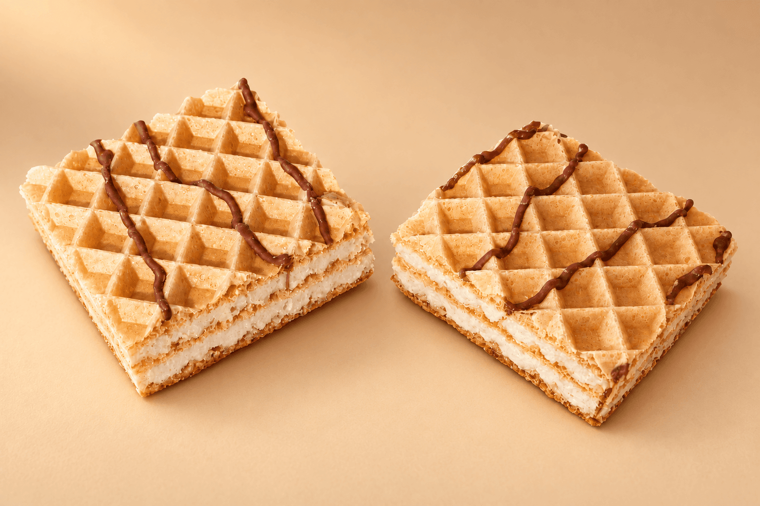 Myprotein Crispy Protein Wafer Peanut Butter broken open